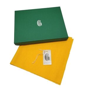 Goyard Gift Box Green Textured Silver Foil Logo Luxury Decorative Storage France